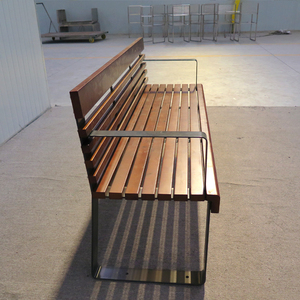 Fabrieksgemaakte buitenbank, parkmeubilair, straat- en tuinbank, houten bankstoel - Product Image 4
