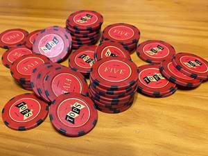 Jetons de <span class=keywords><strong>poker</strong></span> en argile multicolores inspirés de Fallout New Vegas, fabriqués en Chine, OEM ODM - Product Image 2