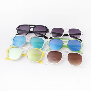 STORY STY22767 Gafas de Sol Extra Grandes con Doble <span class=keywords><strong>Puente</strong></span> para Niños, Precio Competitivo, Protección UV400, Montura de Gelatina Colorida, Estilo Piloto para Niños y Niñas - Product Image 5