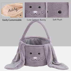 Bolsa <span class=keywords><strong>de</strong></span> Terciopelo <span class=keywords><strong>de</strong></span> Conejito <span class=keywords><strong>de</strong></span> Peluche para Niños, para <span class=keywords><strong>Pascua</strong></span>, con Manualidades DIY - Product Image 6