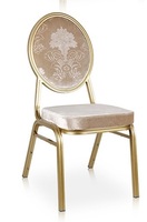 Chaise d'Hôtel de Mariage et Événement, Chaise Empilable en Métal, Fer, Acier pour Banquet