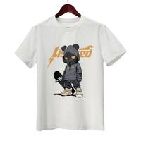 T-shirt pour homme en polyester de haute qualité JNEI, impression par transfert thermique, séchage rapide, tissu anti-UV, logo personnalisé, manches courtes
