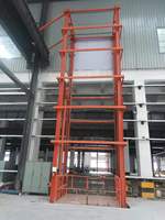 Rail de guidage vertical à prix d'usine Ascenseur de fret ferroviaire en plomb avec système de levage hydraulique