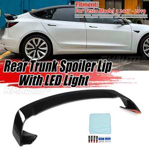 สปอยเลอร์หลังรถยนต์พร้อมไฟ LED สำหรับ Tesla Model 3 ปี 2017 2018 2019 ชุดต่อขยายสปอยเลอร์หลัง - Product Image 1