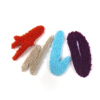 Pas de minimum pas cher personnalisé coudre sur Appliques une seule lettre coloré Chenille patchs de broderie pour sweats à capuche
