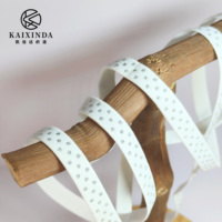 Bande élastique en nylon avec motif à pois argentés, bande élastique jacquard personnalisée pour bretelles de soutien-gorge, accessoires vestimentaires, projets de bricolage
