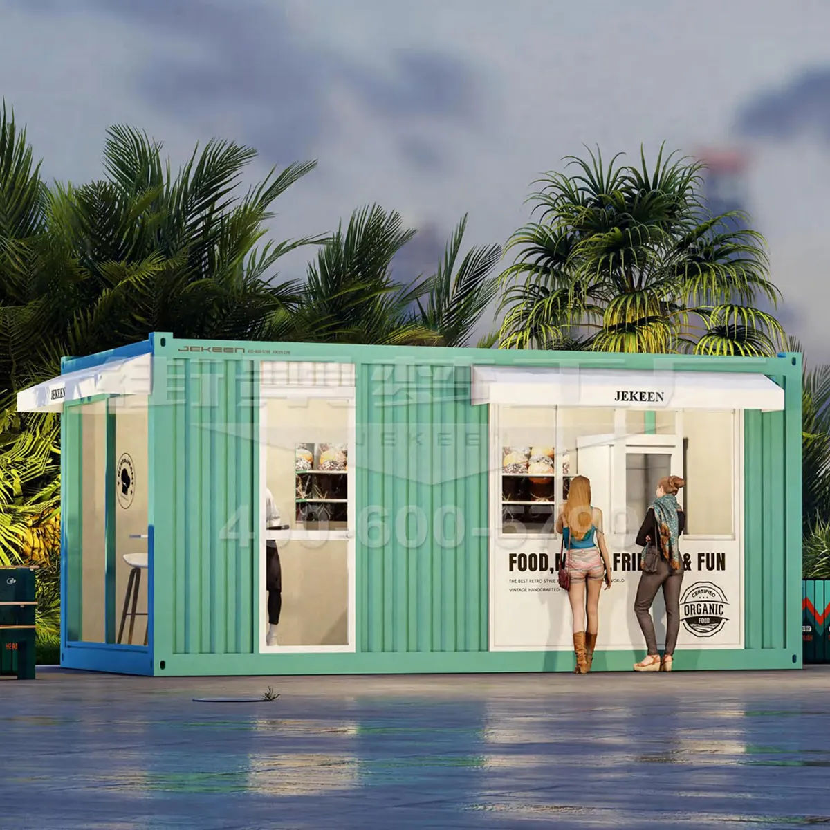 fast-food-container café cafe beweglicher versandcontainer einkaufszentrum und container-barbershops zum verkauf