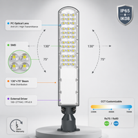 Lampe de rue LED étanche IP65 pour éclairage public, garantie 3 ans, 30W 50W 100W 150W
