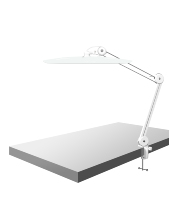 Lampe de bureau LED portable 38W 3500 lumens avec pince, idéale pour salon de beauté, extension de cils, table de manucure, maison, bureau et atelier