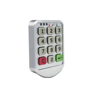 Silver Metal Hot Selling Digital Electronic Smart Cabinet Lock Password Keyboard Digital Cabinet Key Password