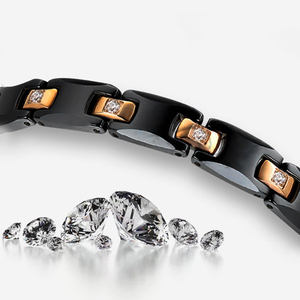 Pulsera de Iones de Abeto, Energía Cerámica, Tungsteno, Germanio, Energía Escalar, Pulseras Magnéticas, Terapia Magnética, Pulsera de Energía 4 en 1, OEM - Product Image 3