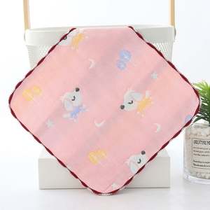 Lingettes pour bébé carrées de 25*25 cm, 100% coton biologique, tissu doux et absorbant, lingettes pour la salive - Product Image 6