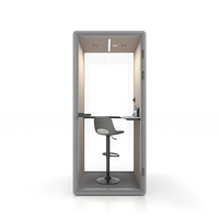 Cabine Acoustique Modulaire Suzhuang – Poste Téléphonique de Bureau Design Moderne avec Cadre en Aluminium, Écologique, Durable et Autoportante pour Hôtels