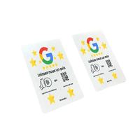 Carte d'évaluation Google à puce Nfc à impression personnalisée NFC213 215 216 Carte cadeau Google play