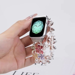 Correa de Reloj Chungming Fashion Lady para Mujer, Colorida y Linda, con Dijes de Flores y Mariposas, Compatible con <span class=keywords><strong>Apple</strong></span> <span class=keywords><strong>Watch</strong></span> Series 9 40mm 41mm 44mm 45mm - Product Image 3