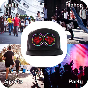 Casquette de baseball universelle en coton avec écran LED PA 2026 pour hommes et femmes, rechargeable, personnalisable, pour le sport et les activités de plein air - Product Image 5
