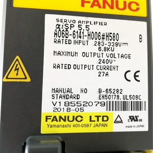 Variateur de vitesse d'axe Fanuc ALPHA du Japon AISP-5.5 A06B-6141-H006 # H580 - Product Image 1