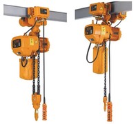 Palans électriques à chaîne de 1 tonne 380V avec télécommande sans fil et chariot pour pont roulant