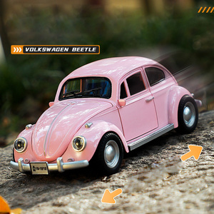 รถโมเดลโลหะผสม SR New Style 1:18 รุ่นปี <span class=keywords><strong>1955</strong></span> Beetle ของสะสมสไตล์เยอรมันคลาสสิก สมจริงสูง ประตูเปิดได้ - Product Image 5