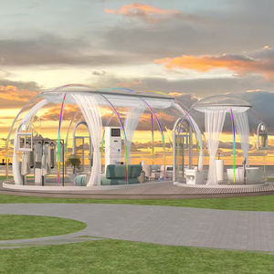 เต็นท์ใสกลางแจ้งแบบพีซีสำหรับงานแสดงสินค้า งานเฉลิมฉลอง ร้านอาหาร โรงแรม สถานที่ชมวิว บ้านทรงกลมชั้นเดียว - Product Image 4