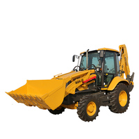 Merek teratas kecil 4wd Backhoe Loader B876F dengan suku cadang