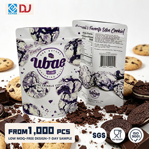 Bolsa de Embalaje Laminada para Galletas de Taro de Grado Alimenticio, Bolsa Reutilizable con Cierre Hermético para Panadería - Product Image 2