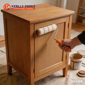 <span class=keywords><strong>Rodillo</strong></span> <span class=keywords><strong>de</strong></span> Pintura Profesional <span class=keywords><strong>de</strong></span> 9 Pulgadas con Fibras <span class=keywords><strong>de</strong></span> Poliéster Sin Pelusa, Mango Antideslizante <span class=keywords><strong>para</strong></span> Construcción y Renovación Comercial - Product Image 4