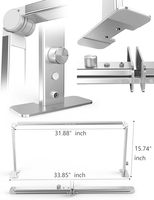 Lampe à LED pour ongles en gros avec impression de logo gratuite, lampe de table demi-lune, strass rose et blanc, lampe de bureau pour salon de manucure, lampe à ongles demi-lune