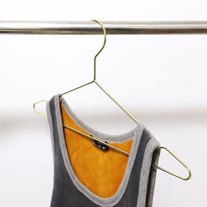 Cintres métalliques pour vêtements en or rose, personnalisés, en gros, pour adultes - Product Image 5