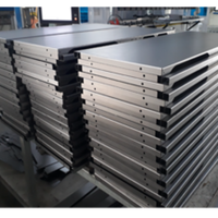 Panel Enklosur Aluminium Fabrikasi Lembaran Logam Kustom dengan Lubang yang Sudah Dibor untuk Perakitan Industri Model Lipat CHAU