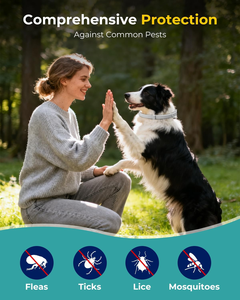 Nouveau collier anti-puces et <span class=keywords><strong>tiques</strong></span> 2026 pour chiens de plus de 8 kg – Traitement et prévention, <span class=keywords><strong>protection</strong></span> de 8 mois recommandée par les vétérinaires pour chiens et chats - Product Image 5