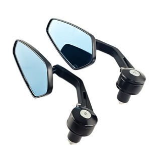 Espejo retrovisor para motocicleta Qiangye, negro y azul, espejo plegable para manillar, protección de seguridad para vehículos eléctricos - Product Image 4