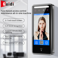 Guidi Akıllı Yüz Tanıma Erişim Kontrol Terminali IP65 Su Geçirmez RFID NFC Mobil Uygulama Devam Takip Sistemi OEM Fabrikası