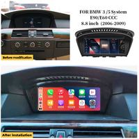 Écran de voiture Android 14 de 8,8 pouces pour BMW Série 5 E60 E61 / Série 3 E90 E91 E92 E93 avec CarPlay sans fil, CCC, Snapdragon 8 cœurs - Stock US