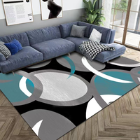 Tapis de salon épais antidérapant, le plus grand, lavable en machine, décoration moderne pour la maison, tapis en velours cristal, adapté aux animaux domestiques, rembourré