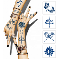 Fabricant d'autocollants de tatouage temporaire Genipa à encre semi-permanente 100% végétale, marque privée, impression OEM personnalisée, tatouage Jagua