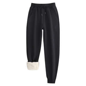 Winter Thick Thermal Sherpa <strong>Lined</strong> <strong>Fleece</strong> Sweatpants <strong>Women</strong> Track Jogger Winter Warm <strong>Fleece</strong> Plus Size Pants <strong>Women's</strong> <strong>Trousers</strong> - Product Image 2
