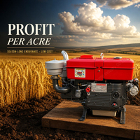 Moteur diesel 4 temps refroidi par eau ZS1115 20HP 1,2L monocylindre à démarrage électrique certifié EPA CE pour l'exportation