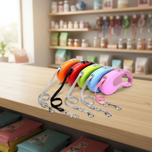 Laisse de chien rétractable de 5 mètres Yong Chi, laisse télescopique automatique pour animaux de compagnie, pour la promenade au parc, la randonnée - Product Image 5