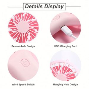 2025 New Portable Mini Fan Rechargeable Electric Fan with Mobile Phone Holder Creative <b>Gift</b> Handheld Fan With Custom Logo - Product Image 4