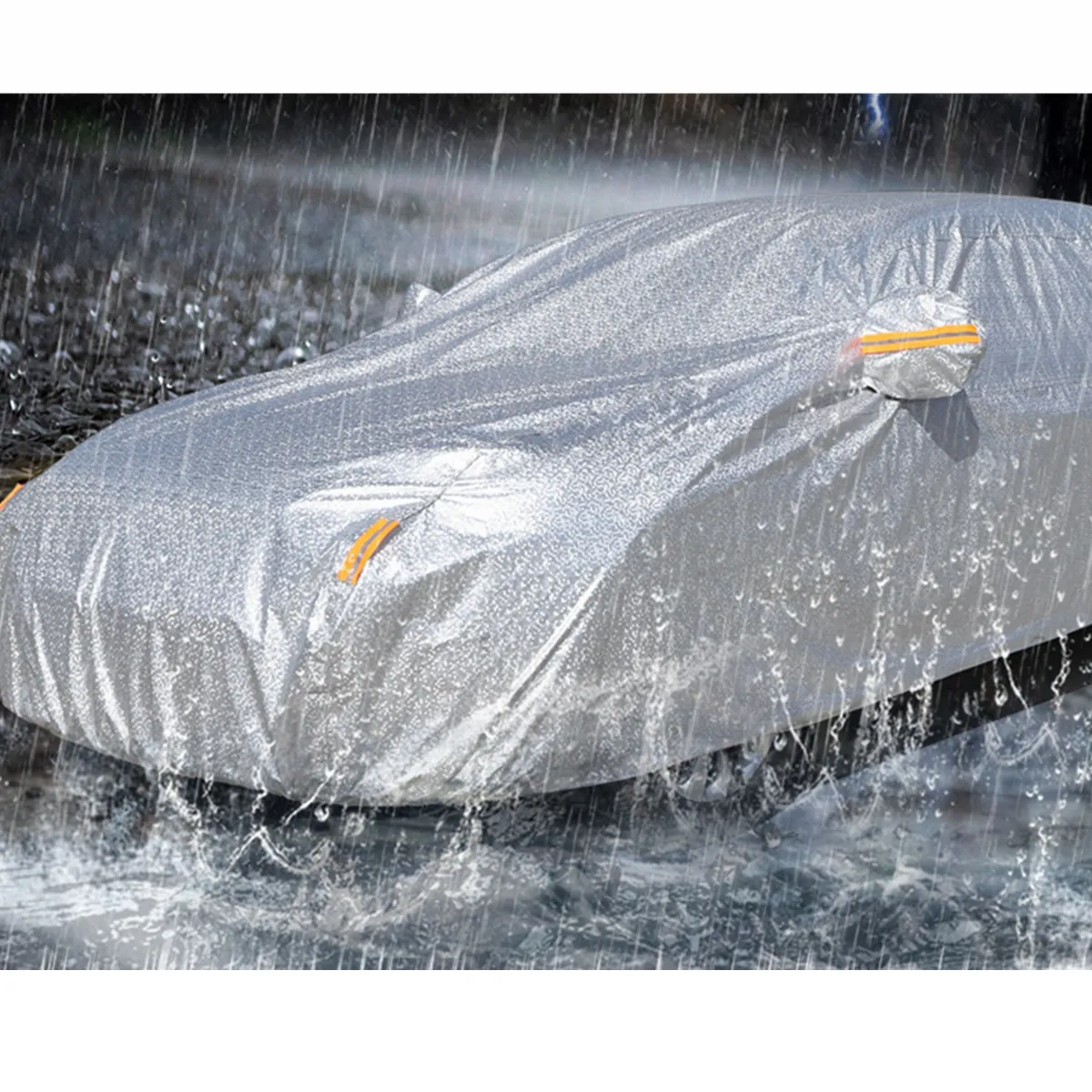 Full Autos Car Cover Waterproof Windproof UV Resistant Snow Rain Dust Indoor Outdoor Protection Protector