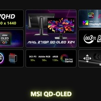 Großhandel für MAG 271QP QD-OLED X24 26,5 Zoll WQHD 240Hz 0,03ms GTG HDR 450 Adaptive-Sync Flacher Gaming-Monitor mit Kensington-Lock