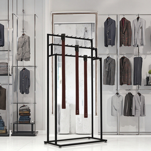 Support de rangement sur pied pour cravates et nœuds papillon en métal thermolaqué, pour magasin de vêtements sur mesure - Product Image 1