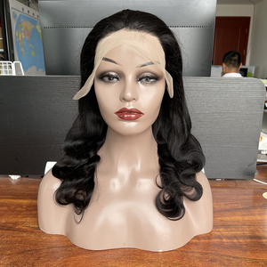 Vente en gros usine Perruque en dentelle HD 360 complète de 40 pouces, ondulée, 100% <span class=keywords><strong>cheveux</strong></span> Remy vietnamiens, longue et bouclée, avec bonnet large, toutes couleurs - Product Image 2
