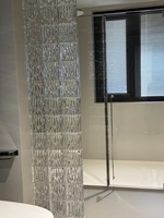 Bloc de verre massif texturé à motif aquatique, transparent, 3 mm, pour cloison de pièce, cuisine, extérieur, décoration moderne européenne pour la maison