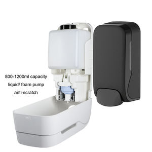 Logo personalizzato nero e biancoerogatore <span class=keywords><strong>doccia</strong></span> ricaricabile da 1200 ml <span class=keywords><strong>Dispenser</strong></span> <span class=keywords><strong>sapone</strong></span> da bagno a parete - Product Image 2