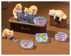 SO CUTEoutdoor intérieur jardin décoration de la maison résine artisanat petit Mini Animal artisanat fée Miniature poisson chat Figurine réservoir Aquarium - Product Image 5