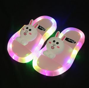 Zapatillas luminosas para niños, zapatos de cristal a la moda, luces brillantes, sandalias luminosas para niños pequeños y medianos - Product Image 2