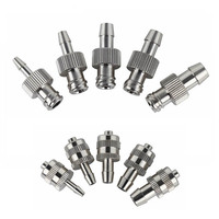 Prix usine raccord de Tube de connexion en laiton nickelé connecteur rapide barbe mâle femelle Luer Lock pièces pneumatiques