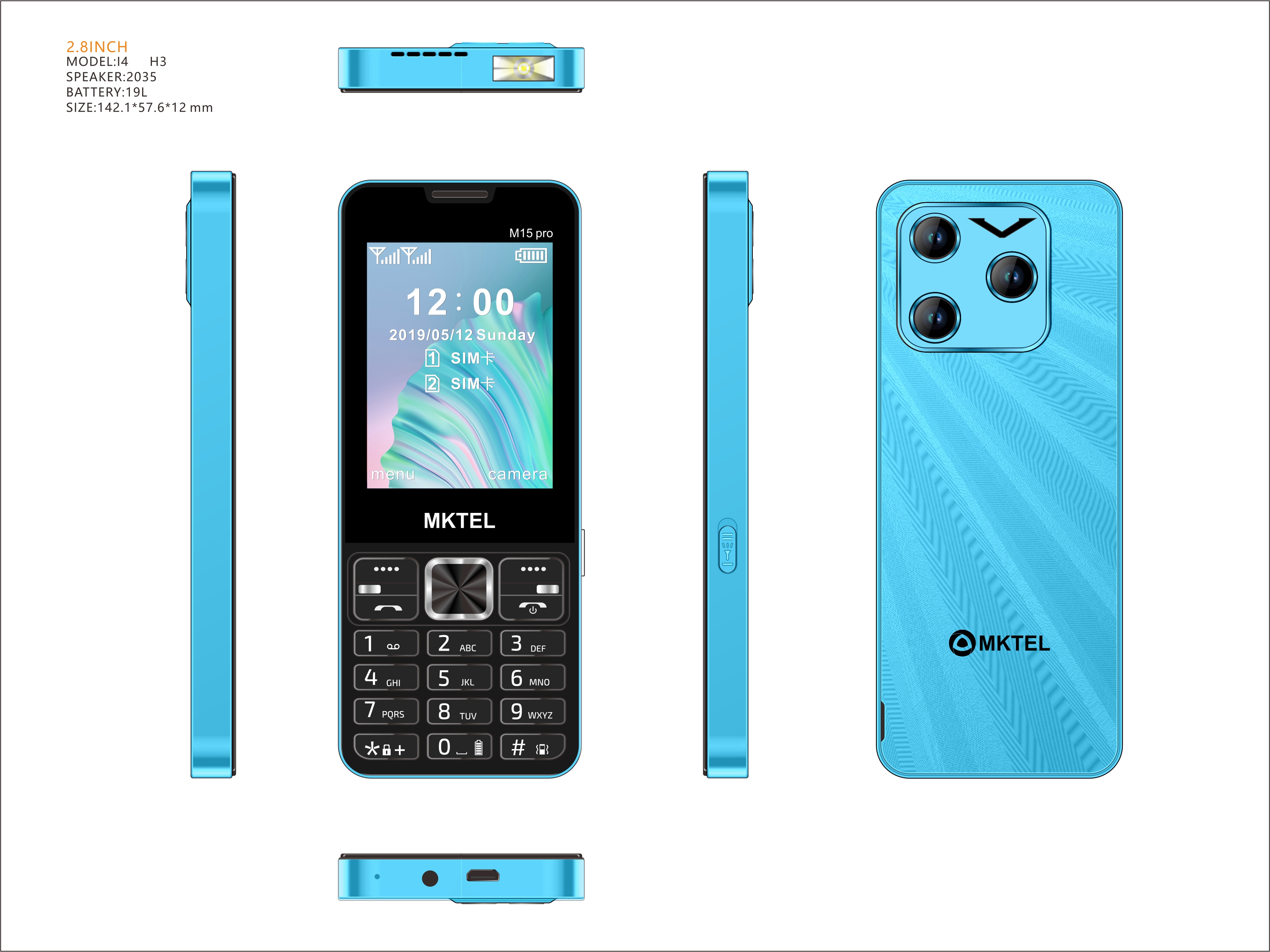 สีดำและสีน้ำเงิน